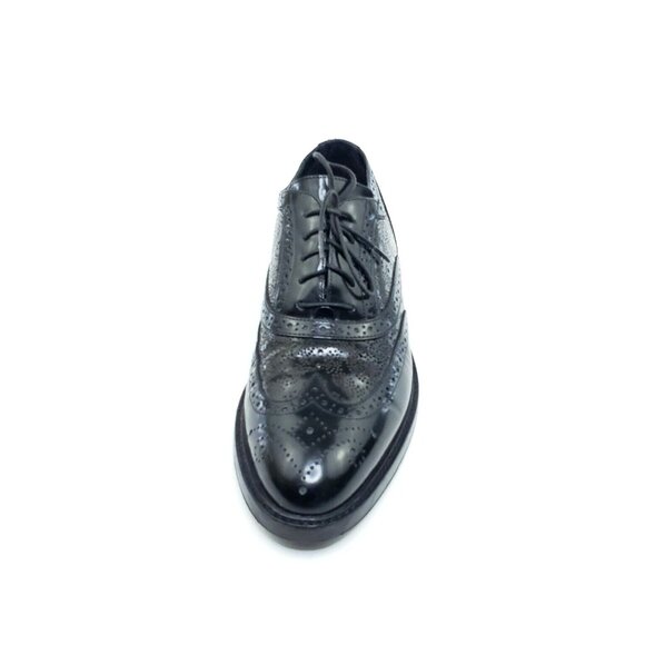 Burberry Oxford Dress Shoes Perforated Black Patent Leather Almond Toe US 8.5 - Picture 8 of 8